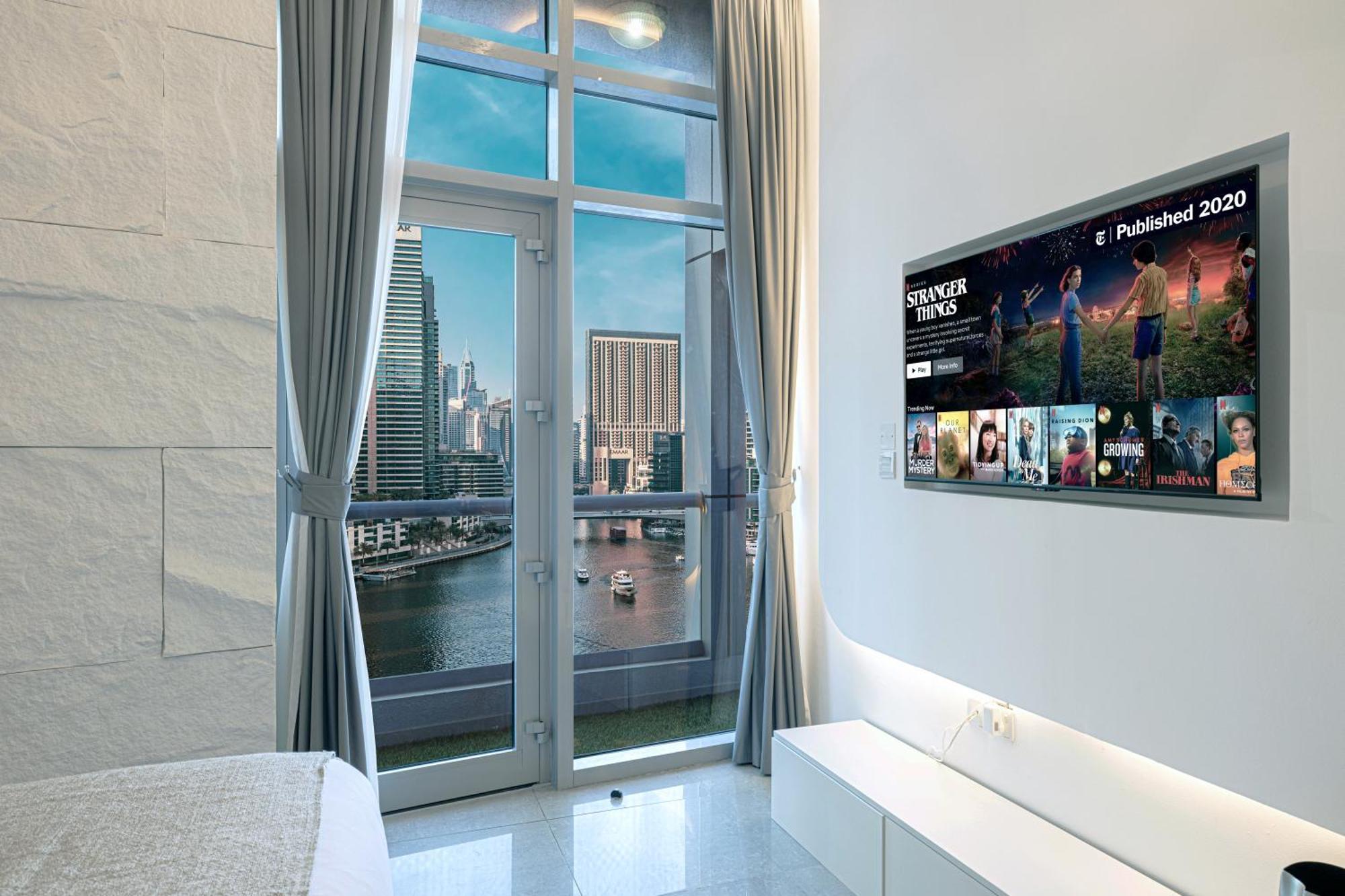 شقة A Marina Luxe Retreat *